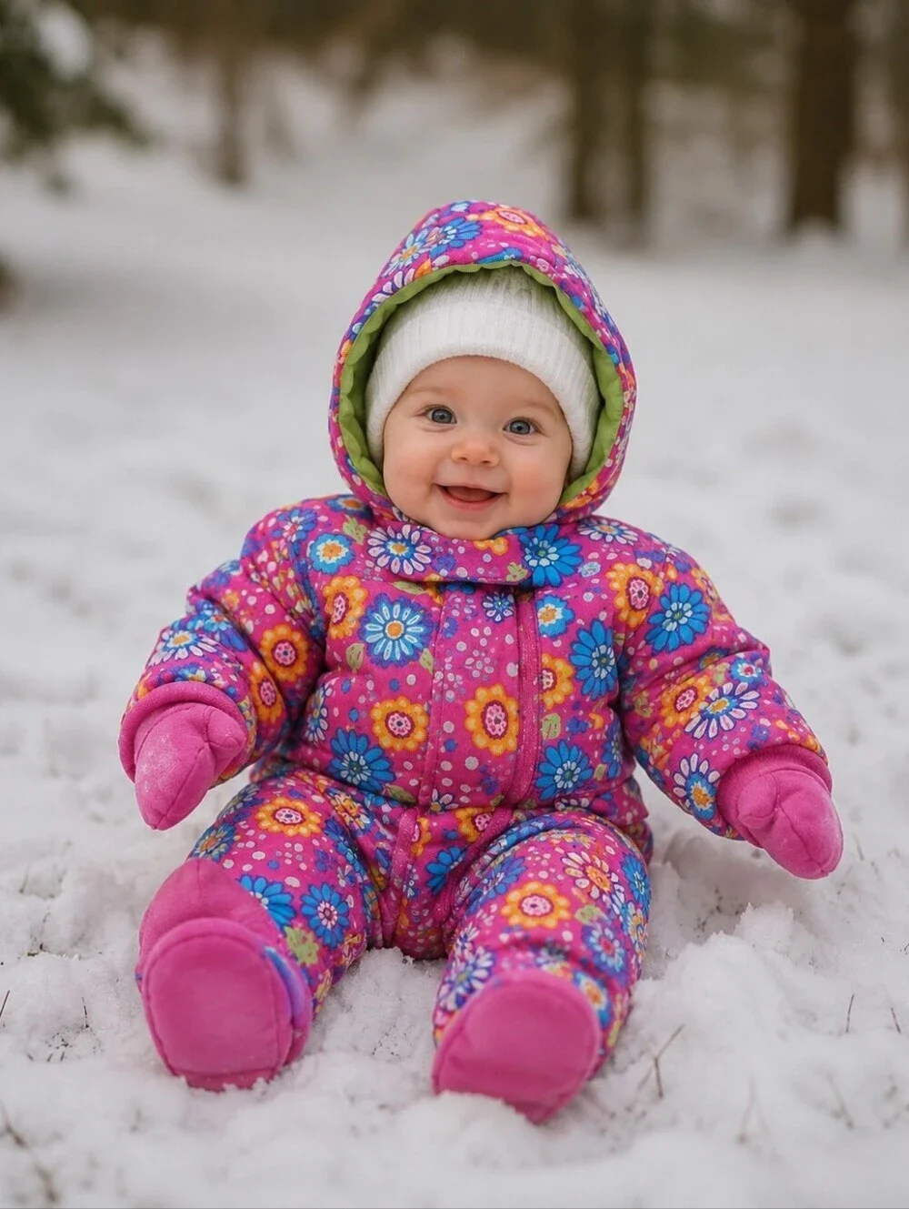 Hanna Andersson Floral Snowsuit